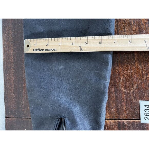 So Sled Women's Boots Over The Knee Sz 9 Black Tall Riding Vegan Lug Sole - Picture 11 of 11